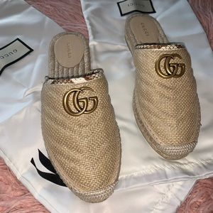 SOLD ❌ Gucci Raffia Slipper Espadrille